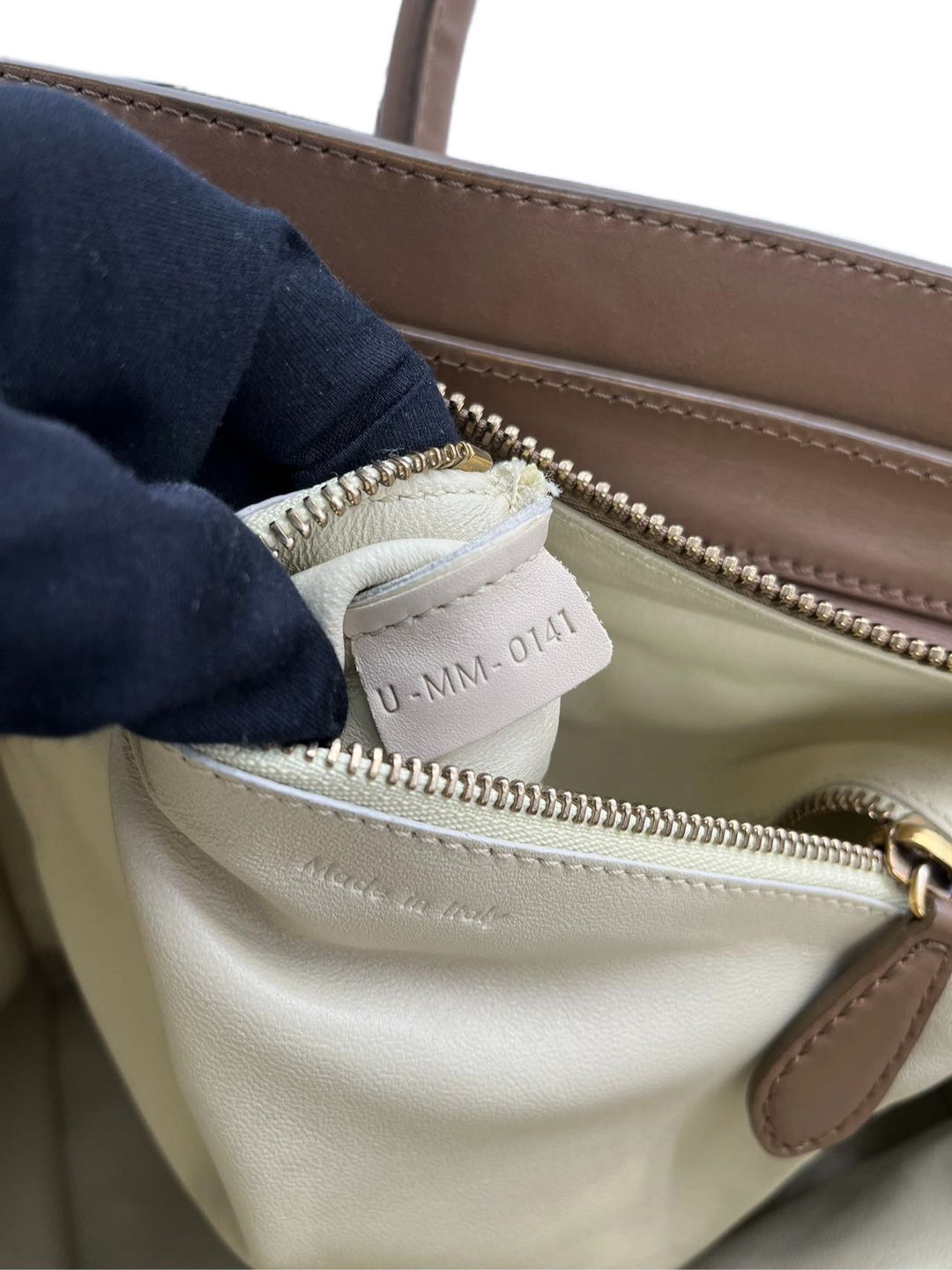 Pre-Owned Celine Tri-Color Leather Mini Luggage Totes Shoulder Bag