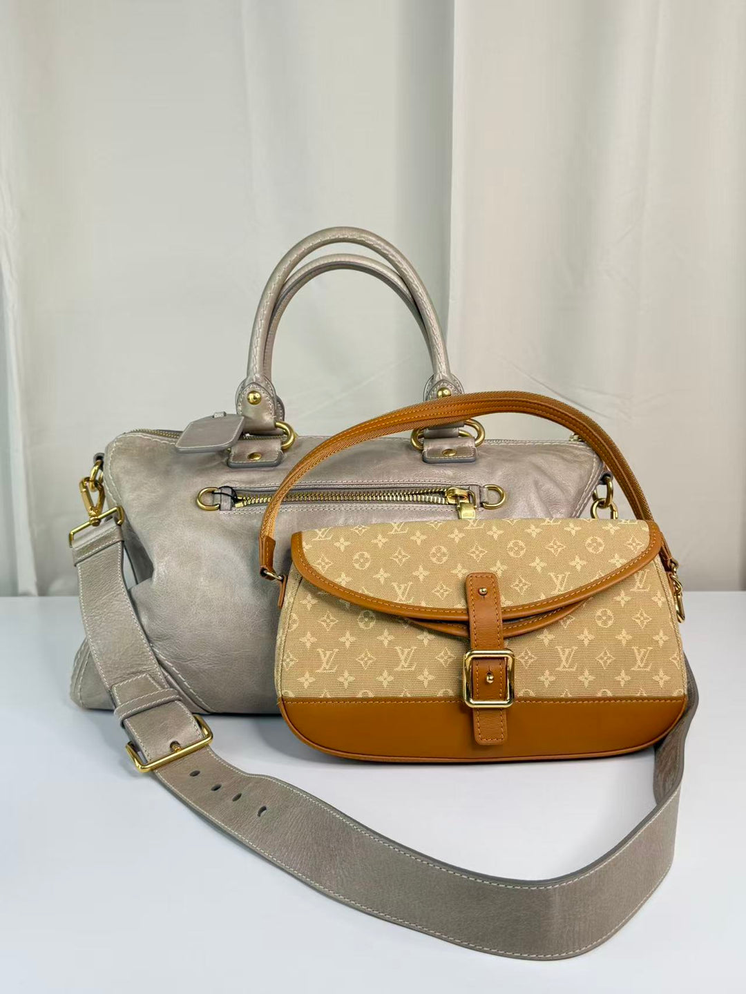 Louis Vuitton Monogram Vintage With Prada shoulder Bag Bundle