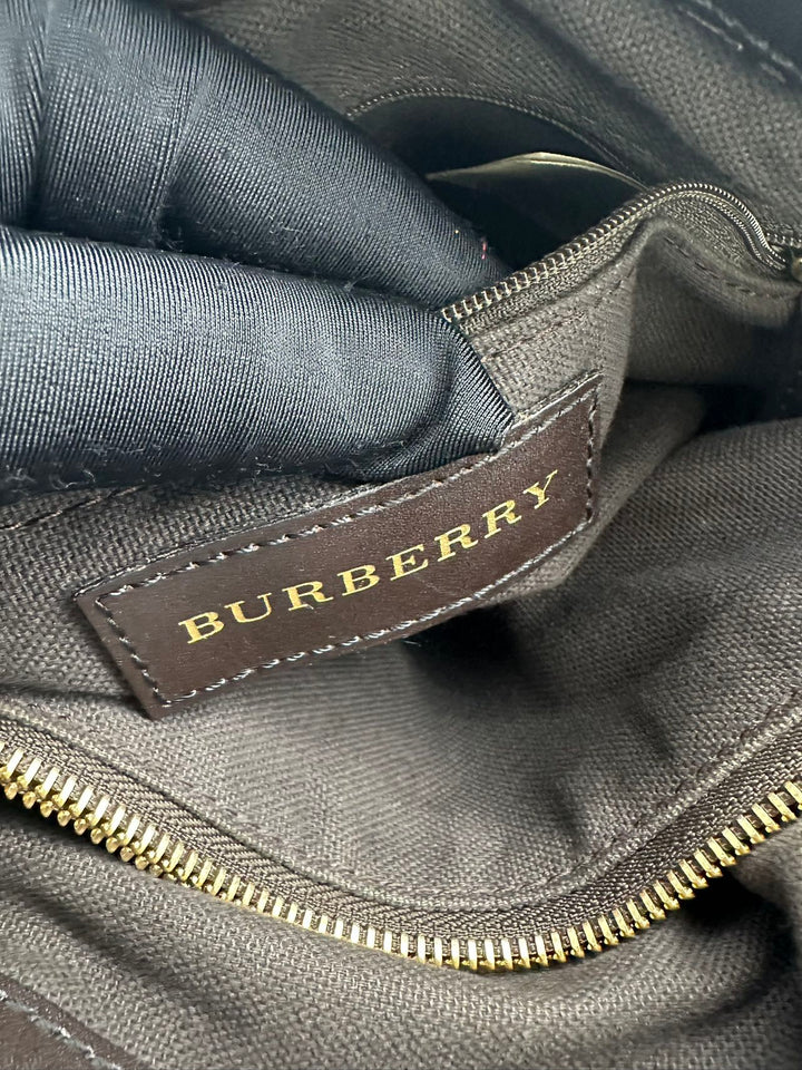 Pre-Owned Burberry Signature Logo Totes Shoulder Bag