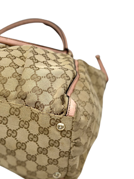 Preloved Gucci GG Logo Supreme D Logo Shoulder Bag Satchel