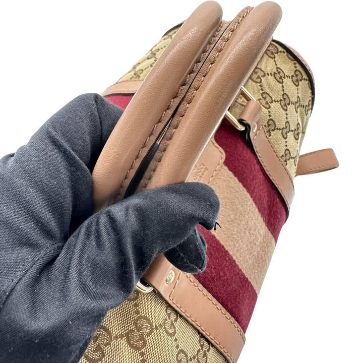 Pre-Owned Gucci GG Logo Supreme Boston Bag Shoulder Bag