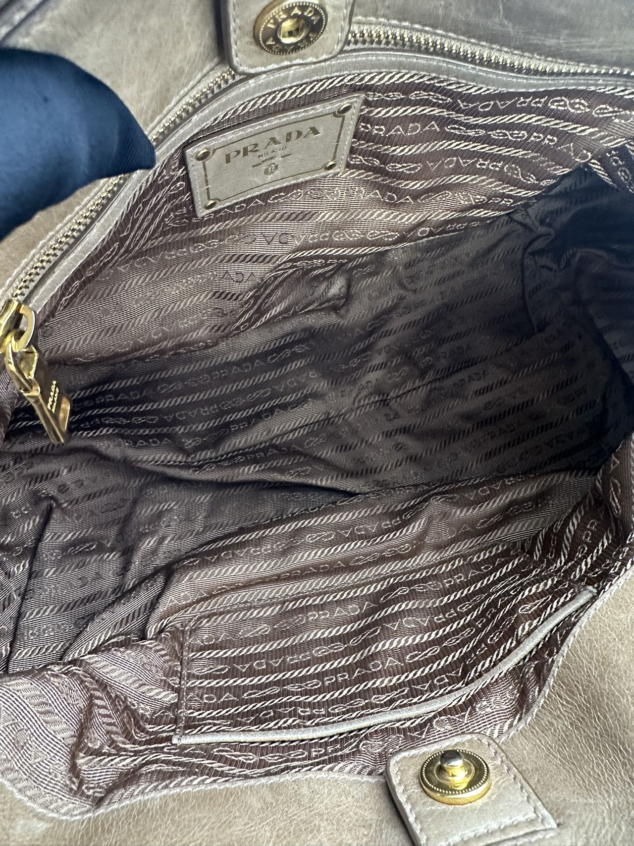 Preloved Prada Leather Shoulder bag Crossbody Satchel