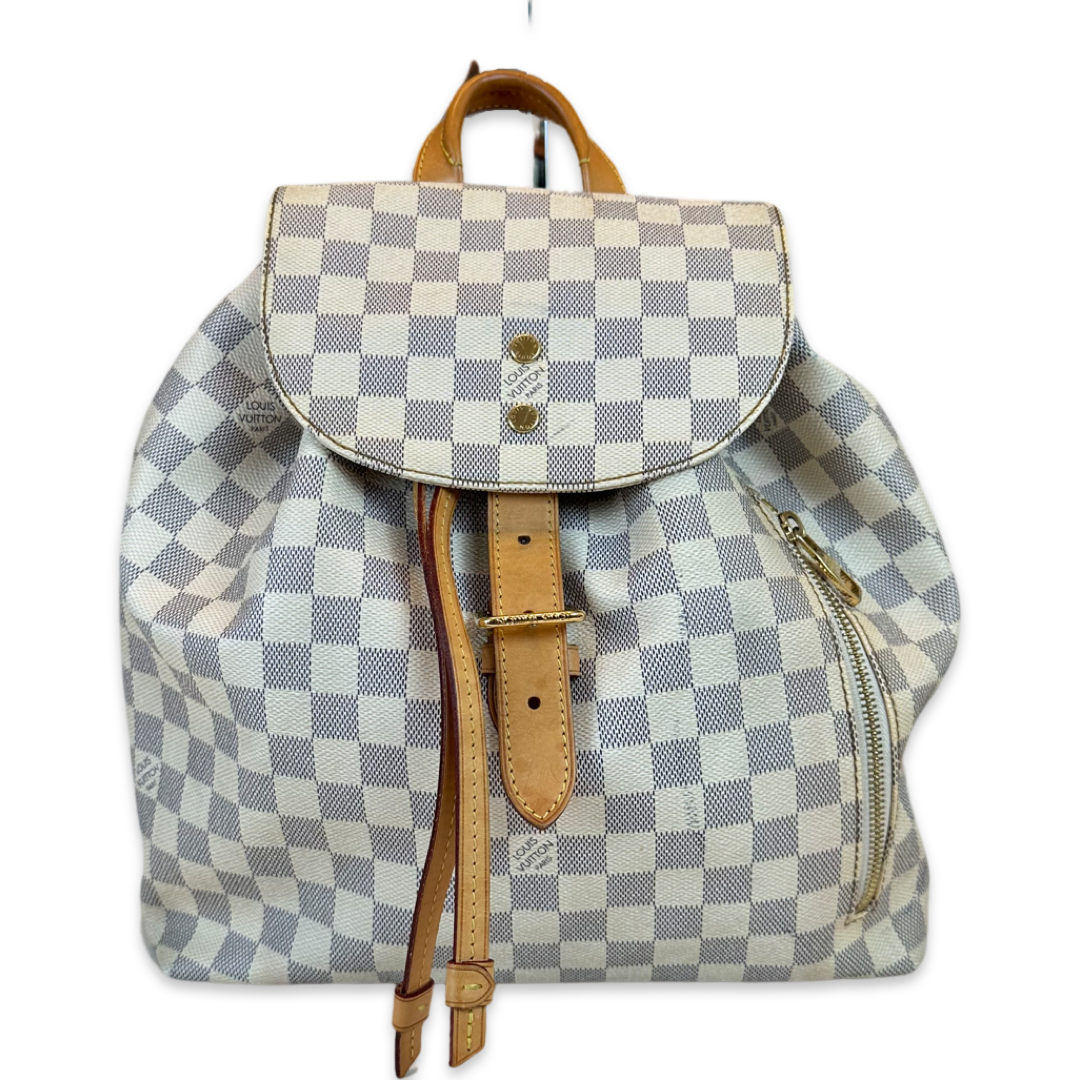 Pre-Owned Louis Vuitton Damier Azur Sperone MM Backpack