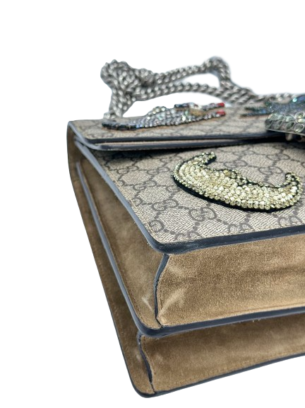 Preloved Gucci GG Logo Supreme Large Dionysus Shoulder Bag