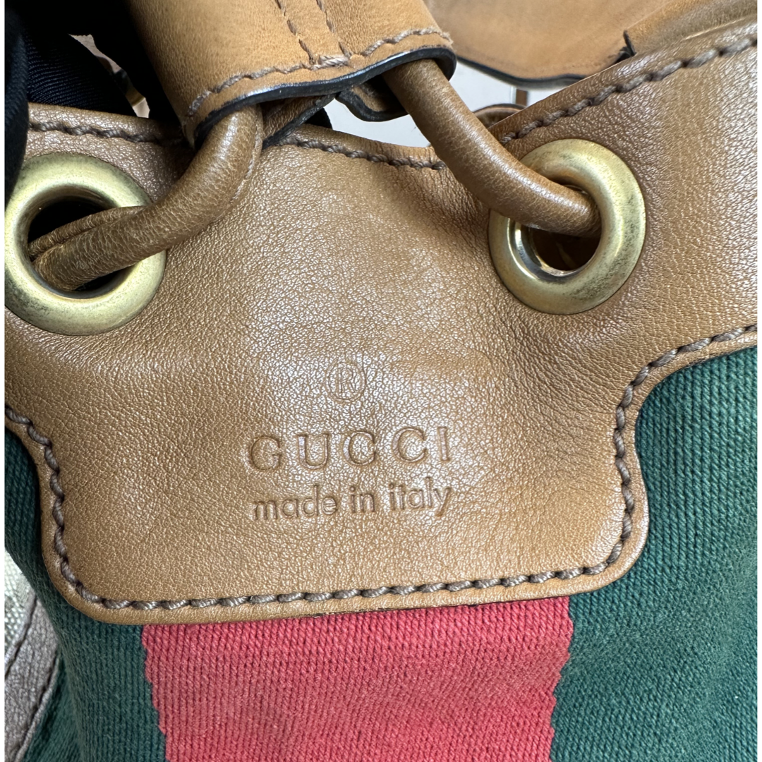Pre-Owned Gucci GG Logo Supreme Shoulder Bag With Tassel