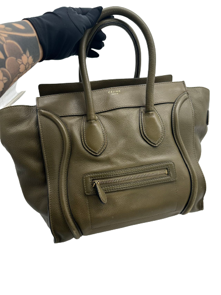 Preloved Celine Mini Luggage Satchel Handbag Totes