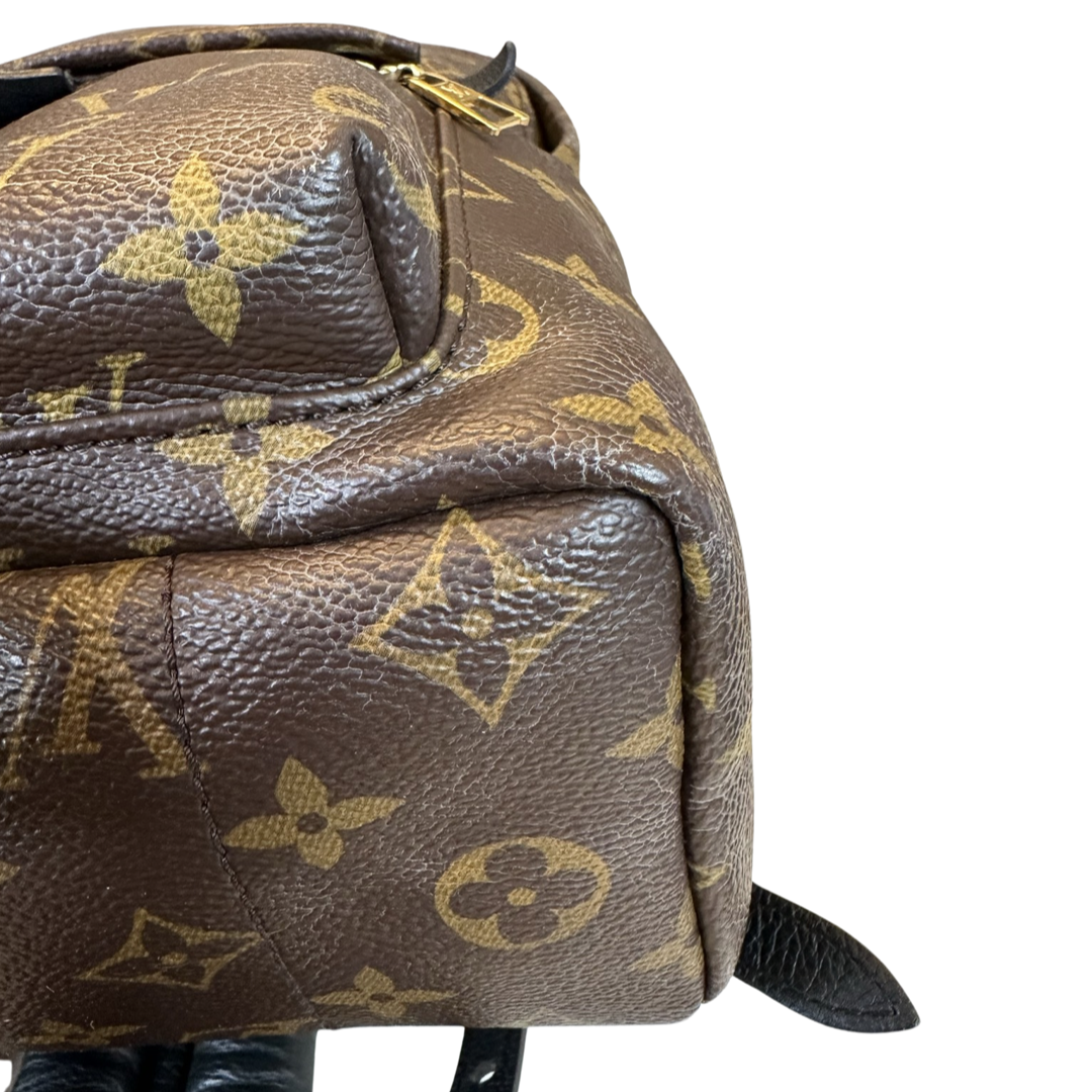 louis vuitton backpack pre owned Louis Vuitton Palm Springs Monogram Canvas mm Backpack