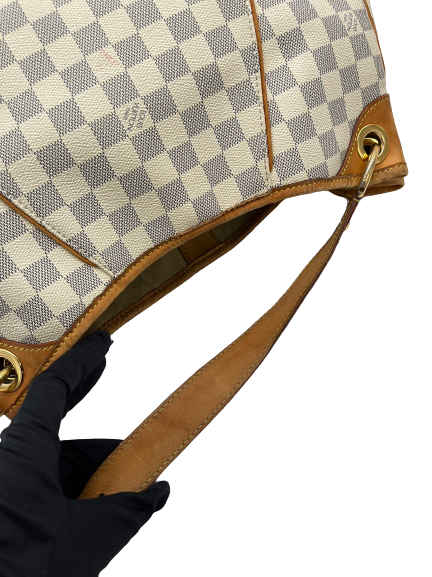 Preloved Louis Vuitton Damier Azur Galliera MM Totes Shoulder Bag