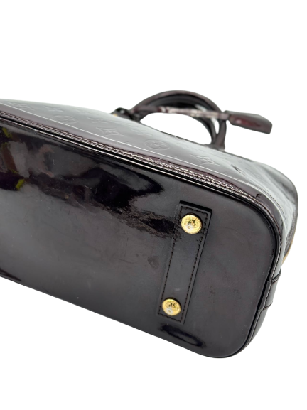 Preloved Louis Vuitton Patent Leather Alma PM Satchel Handbag