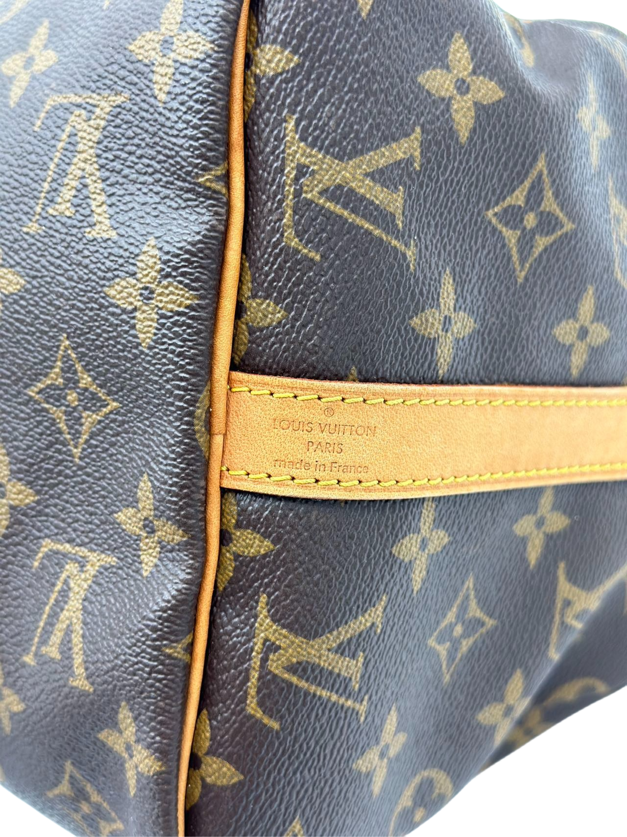 Preloved Louis Vuitton Monogram Canvas Speedy 30 With Strap Shoulder Bag