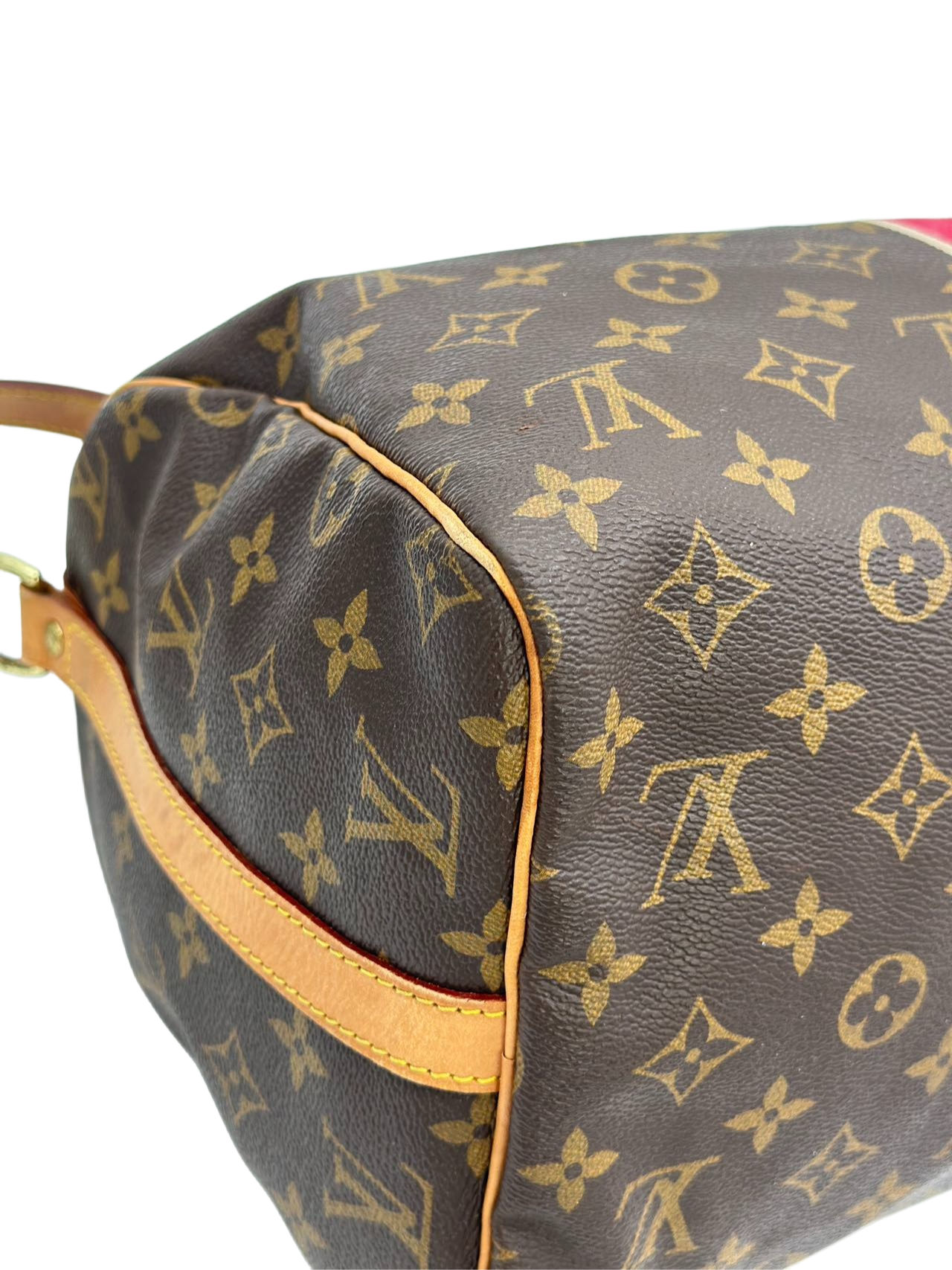 Preloved Louis Vuitton Monogram Canvas Speedy 30 With Strap Shoulder Bag
