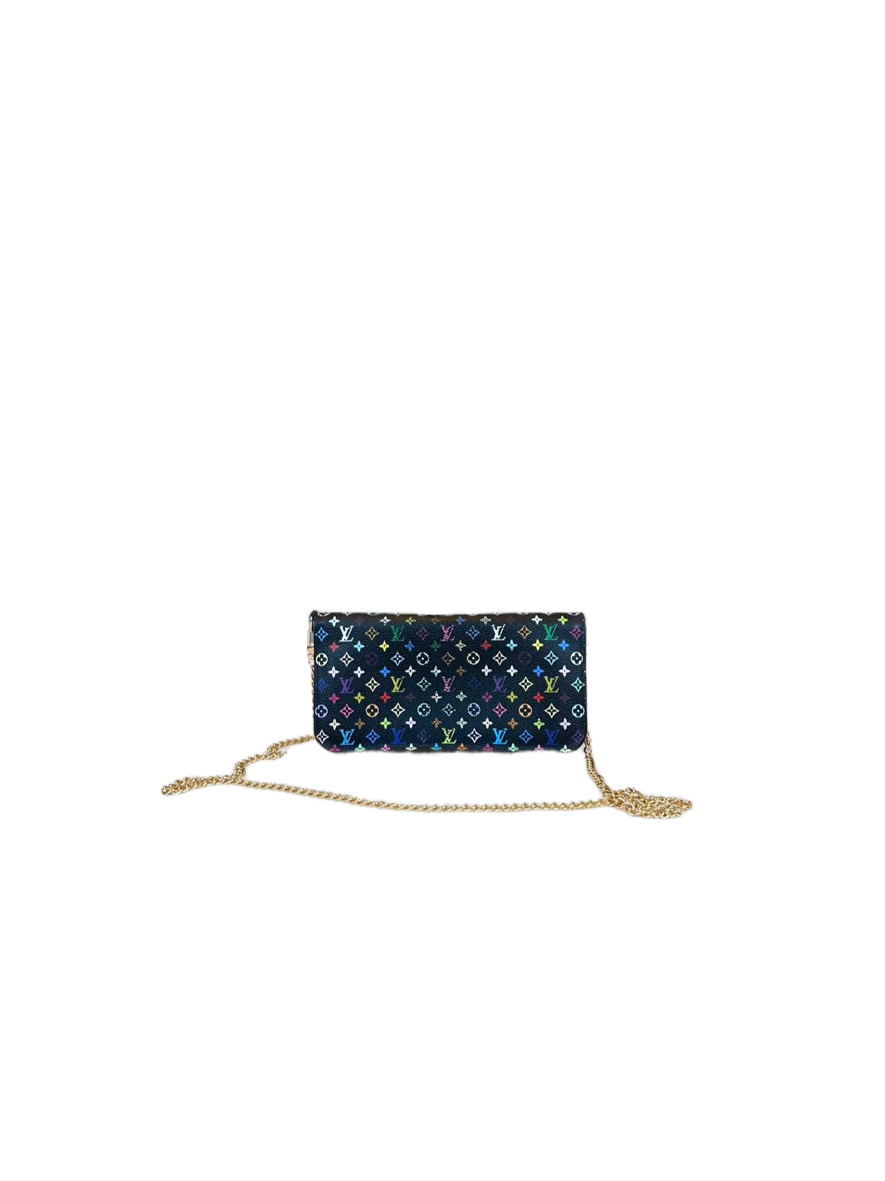 Preloved Louis Vuitton Multicolor Wallet On the Chain Shoulder Bag