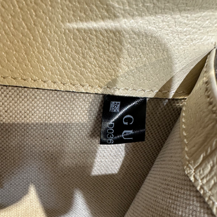 Pre-Owned Gucci Mini Dionysus White Leather Shoulder Bag Crossbody