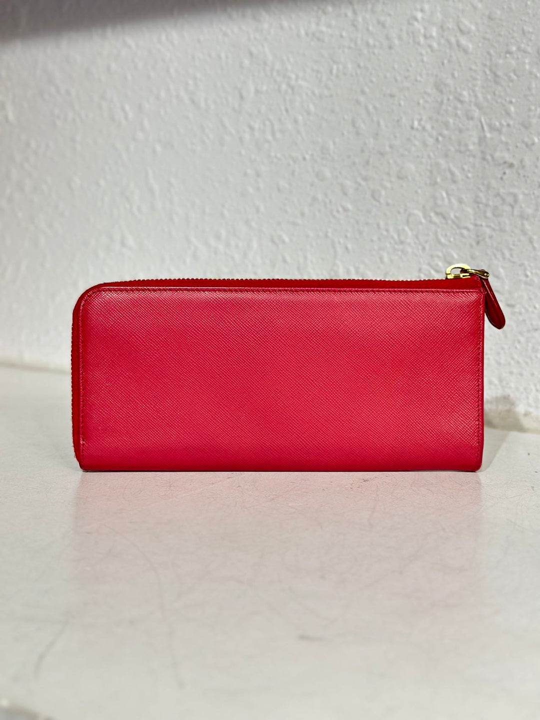 Prada Pink Saffiano leather wallet