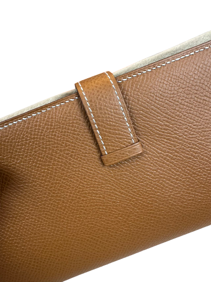 Preloved Hermes Epsom Calfskin Bearn Wallet With Gusset