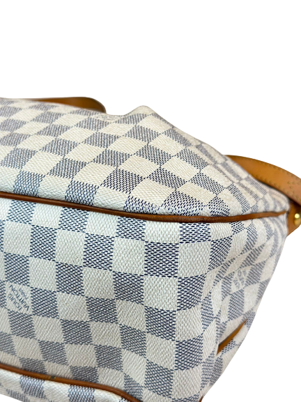 Preloved Louis Vuitton Damier Azur Siracusa MM Shoulder Bag Crossbody