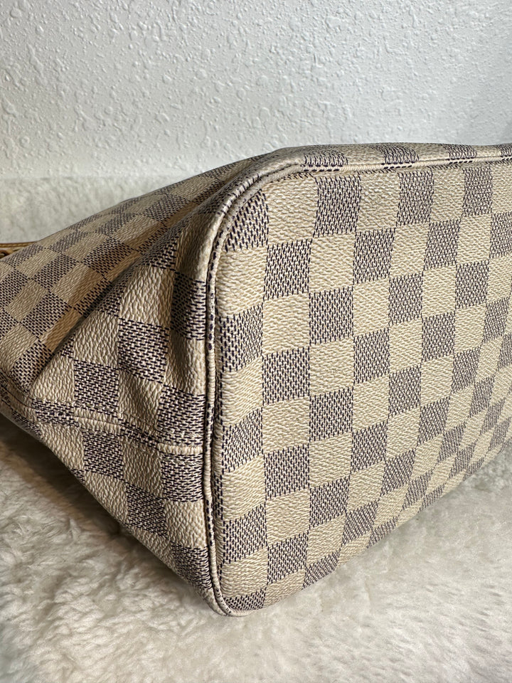 Louis Vuitton Damier Azur Shoulder Bag NeverFull MM