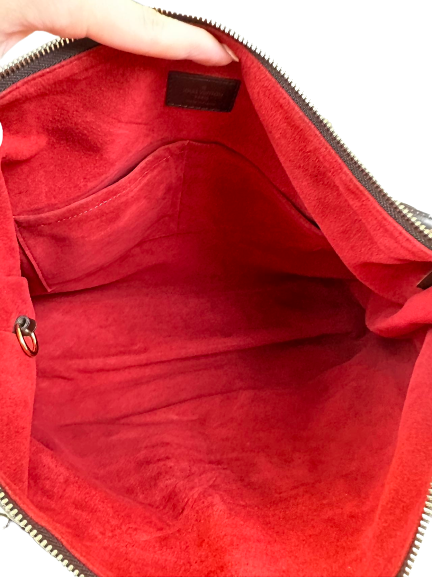 Preloved Louis Vuitton Damier Ebene Evora Shoulder Bag Tote