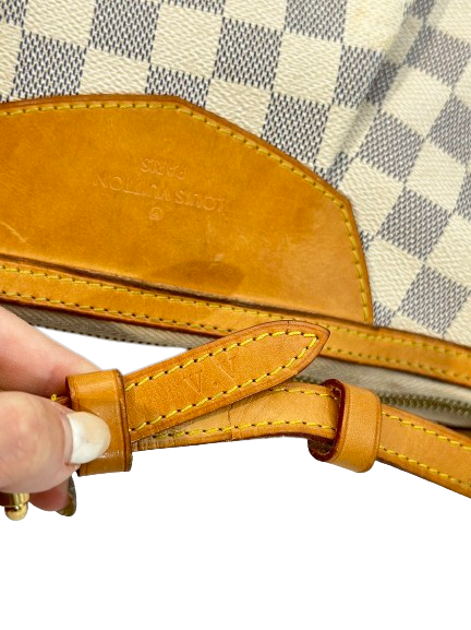Preloved Louis Vuitton Damier Azur Siracusa Shoulder Bag Crossbody