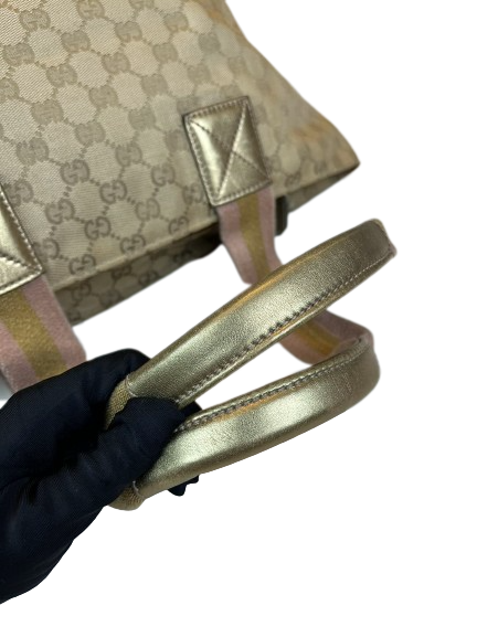 Preloved Gucci GG Logo Supreme Small Totes Shoulder Bag