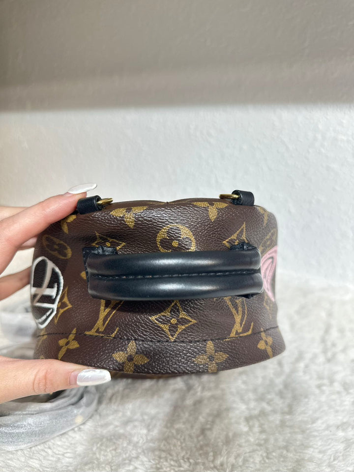 Louis Vuitton monogram canvas limited edition Mini Palm Spring backpack