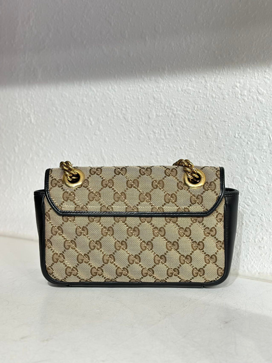 Gucci GG Logo Supreme Small Marmont Shoulder Bag