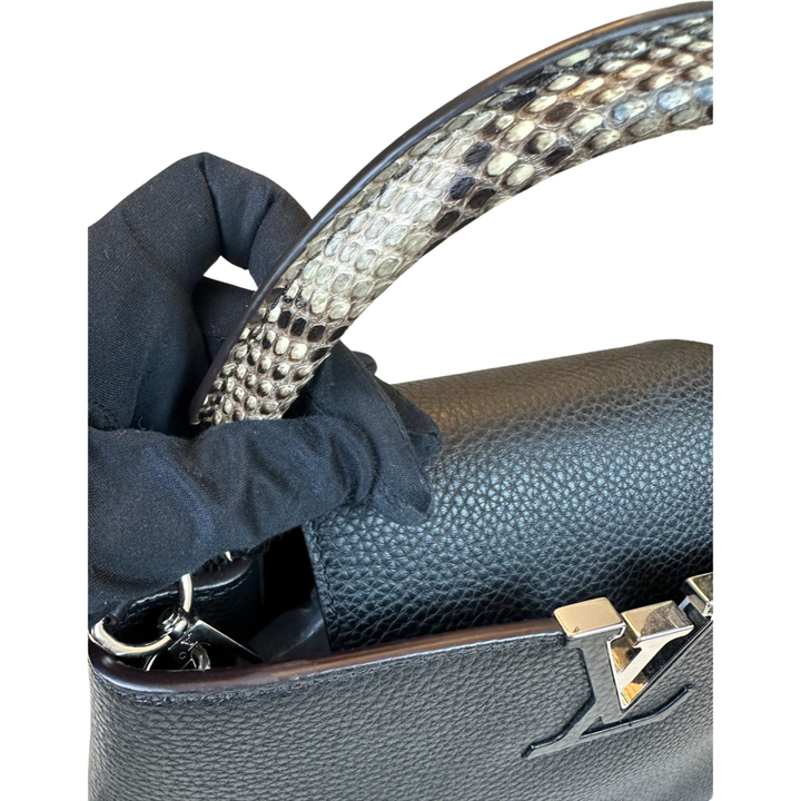 Pre-Owned Louis Vuitton Taurillon Ayers Capucines MM Shoulder Bag