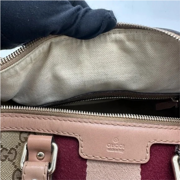 Pre-Owned Gucci GG Logo Supreme Boston Bag Shoulder Bag