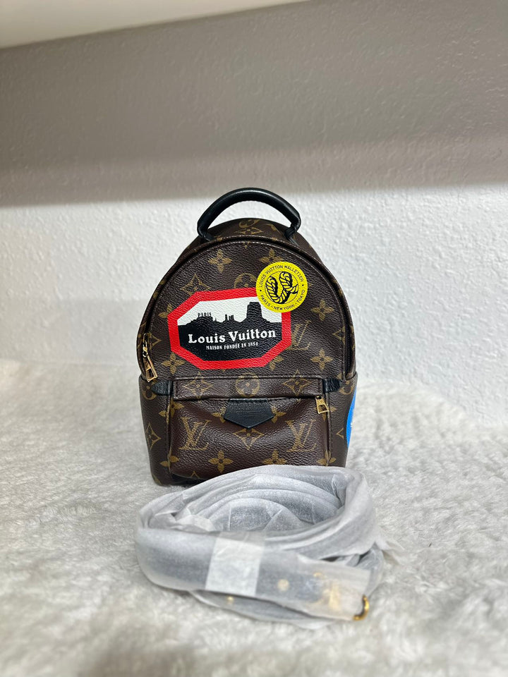 Louis Vuitton monogram canvas limited edition Mini Palm Spring backpack