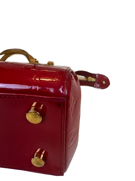 Preloved Louis Vuitton Patent Leather Brea MM Satchel Handbag