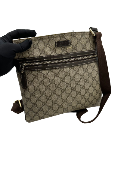 Preloved Gucci GG Logo Supreme Shoulder Bag Crossbody