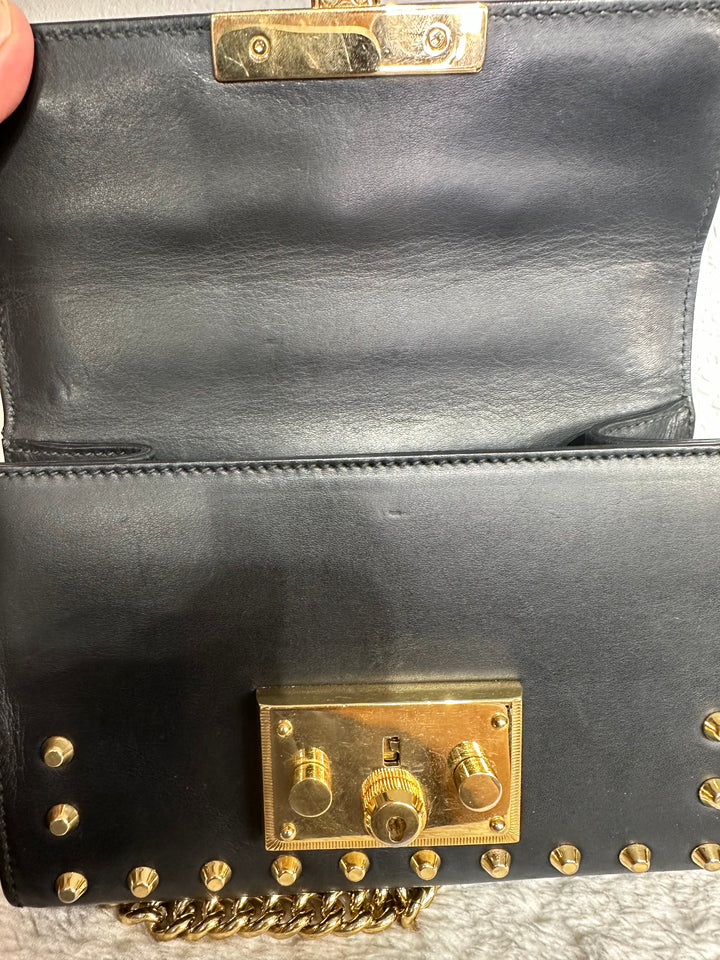 Gucci Black Pearl Small Padlock Shoulder bag