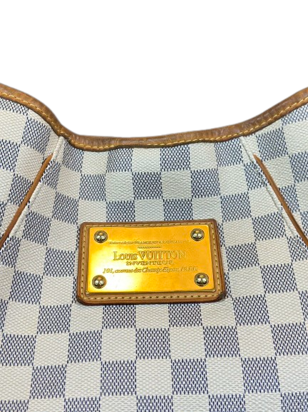 Preloved Louis Vuitton Damier Azur Galliera MM Totes Shoulder Bag