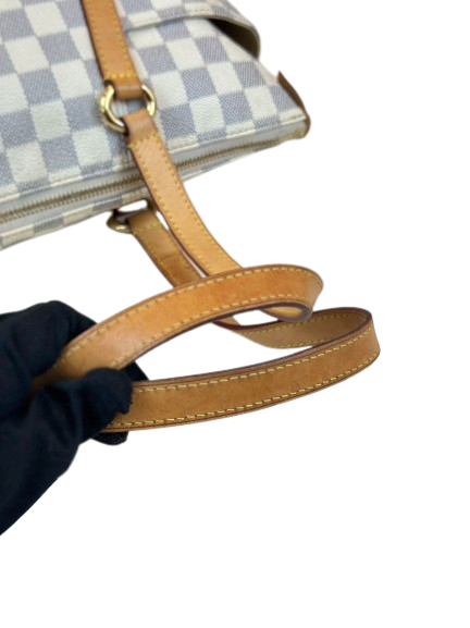 Preloved Louis Vuitton Damier Azur Totally PM Shoulder Bag Totes