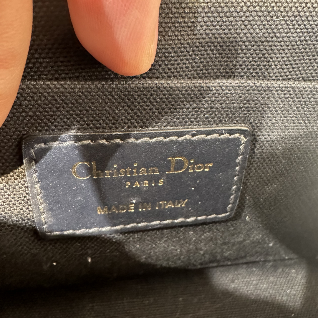Pre-Owned Christian Dior Jacquard Crossbody Blue Oblique 30 Pre-Owned Christian Dior Jacquard Crossbody Blue Oblique 30