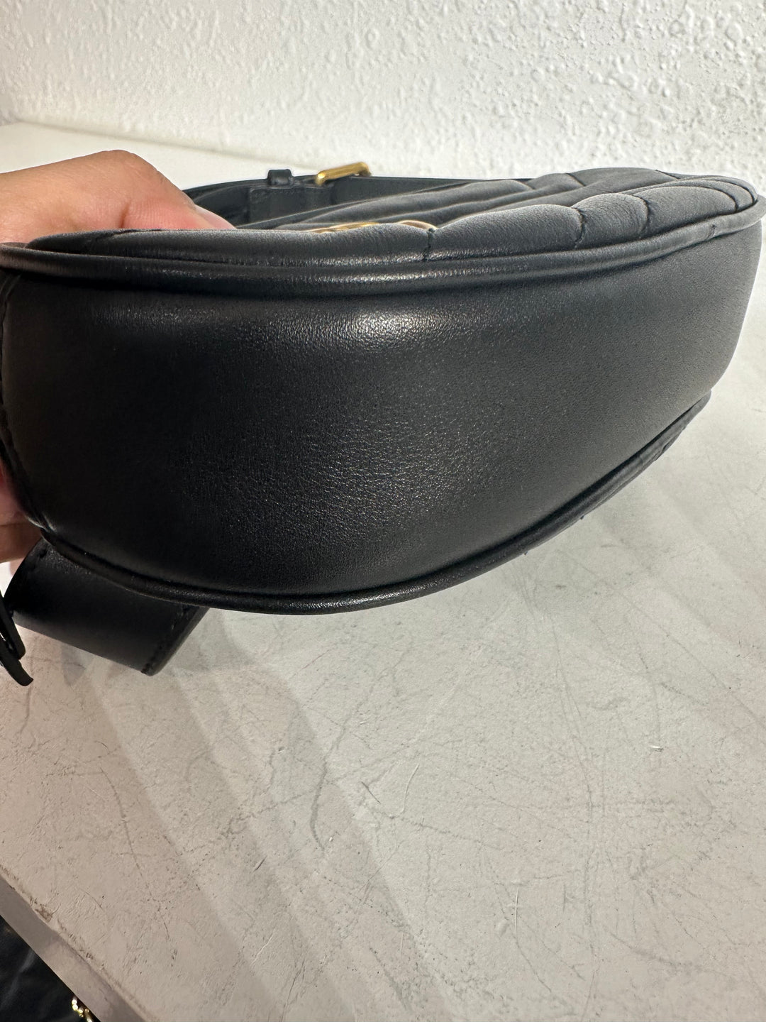 Gucci Black Leather belt bag