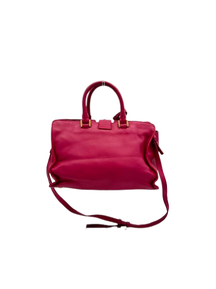 Preloved YSL Yves Saint Laurent Y Logo Pink Leather Shoulder Bag