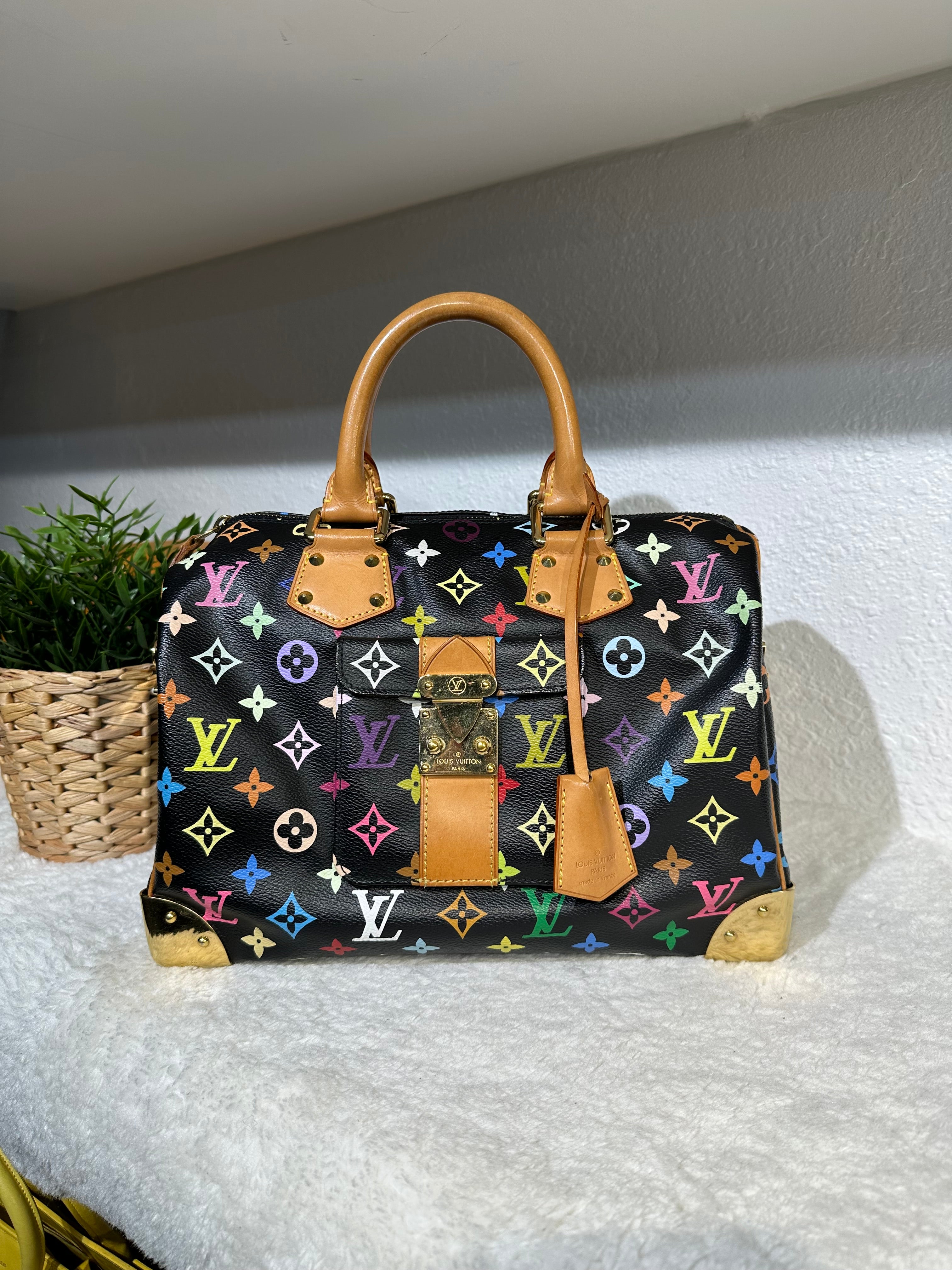 【旅に出たくなる可愛さ】LOUISVUITTON★SPEEDY 30 ハンドバッグ Louis Vuitton X Tahashi Murakami speedy 30 multicolor white