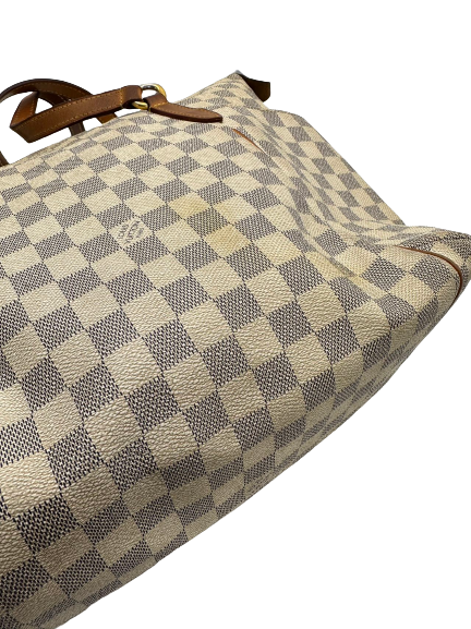 Preloved Louis Vuitton Damier Azur Totally MM Tote Shoulder Bag