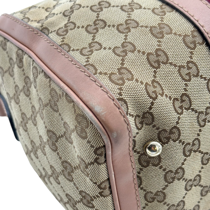 Pre-Owned Gucci GG Logo Supreme Boston Bag Shoulder Bag