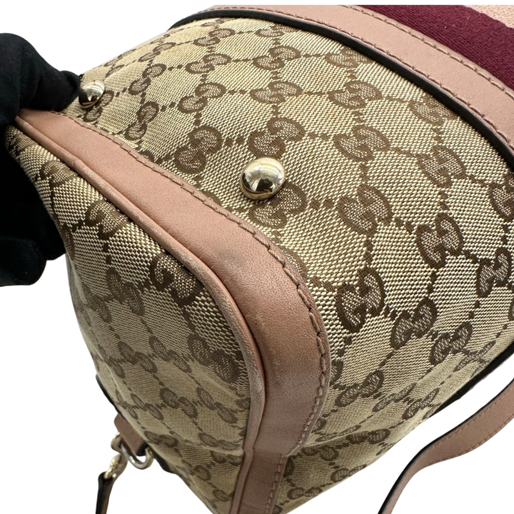 Pre-Owned Gucci GG Logo Supreme Boston Bag Shoulder Bag