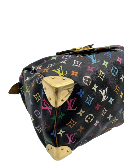 Preloved Louis Vuitton Multicolor Speedy 30 Satchel Handbag