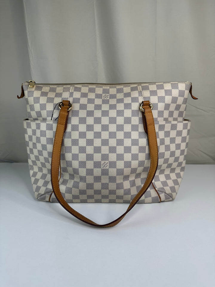 Louis Vuitton Damier Azur Totally MM Shoulder Bag