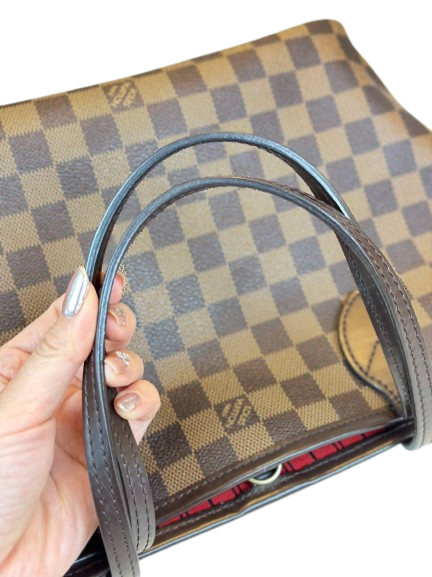 Preloved Louis Vuitton Damier Ebene NeverFull PM With Pouch