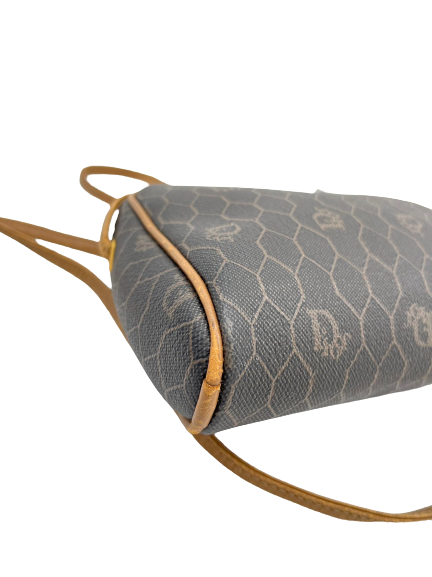 Preloved Dior Brown Leather Small Shoulder Bag Crossbody