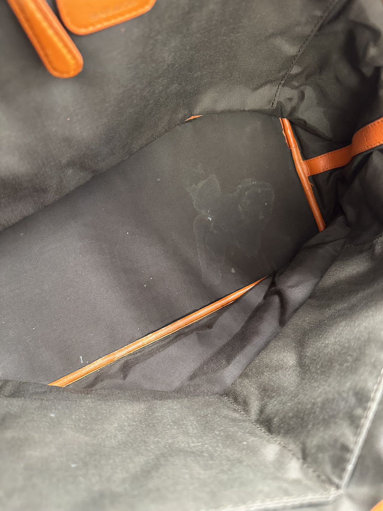 Preloved Christian Dior Orange Leather Totes Shoulder Bag