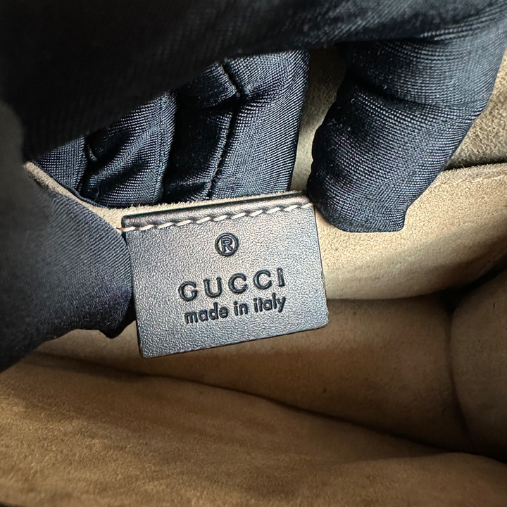 Pre-owned Gucci Mini Black Metallic Sylvie Shoulder Bag