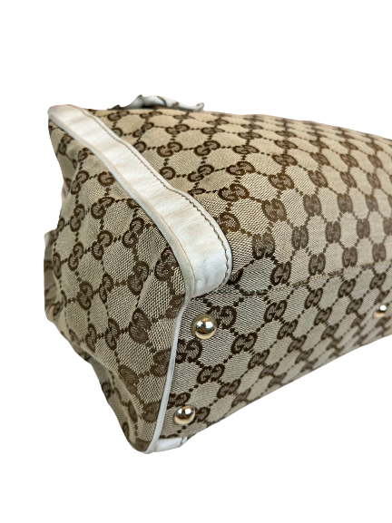 Preloved Gucci GG Logo Supreme Handbag Satchel
