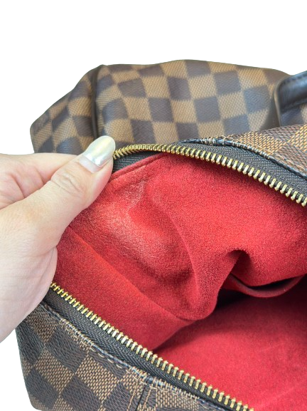 Preloved Louis Vuitton Damier Ebene Evora Shoulder Bag Tote
