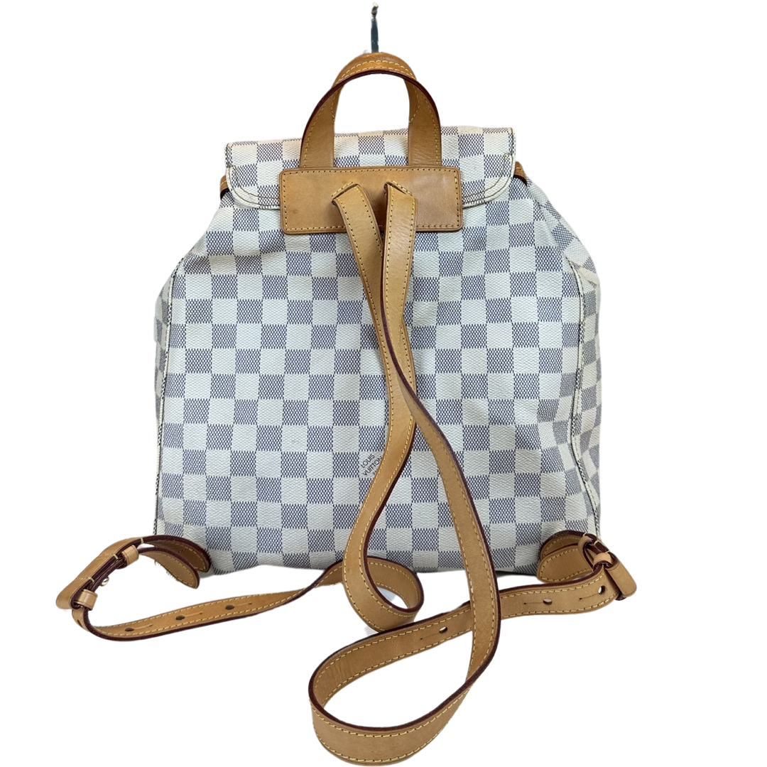 damier azur louis vuitton backpack Louis Vuitton Damier Azur Sperone Backpack